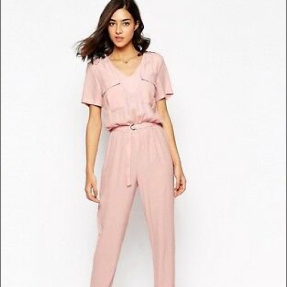NWT Warehouse pale pink utility jumpsuit. 6
